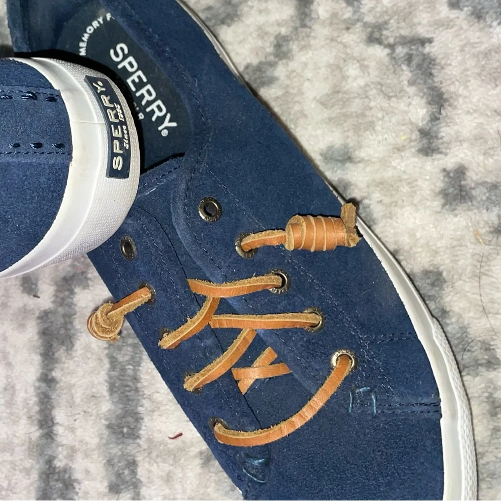 SPERRY memory foam Top-Slider shoes :Color: Brown & Navy 🤎 - Picture 4 of 5